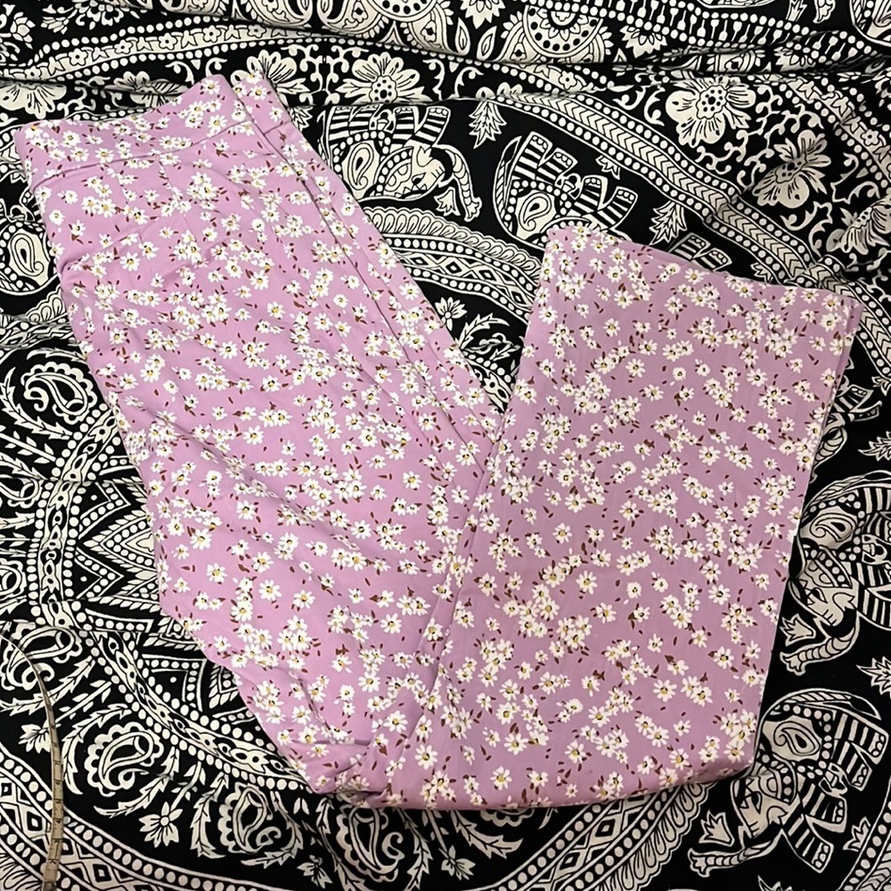 Zara Floral Pants Sz Small